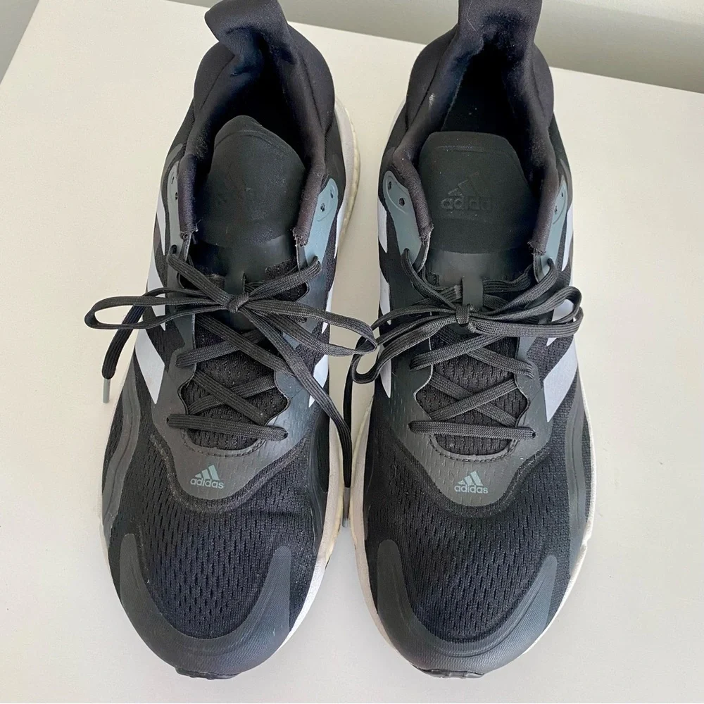 Adidas Solarboost Black and Gray Running Shoes